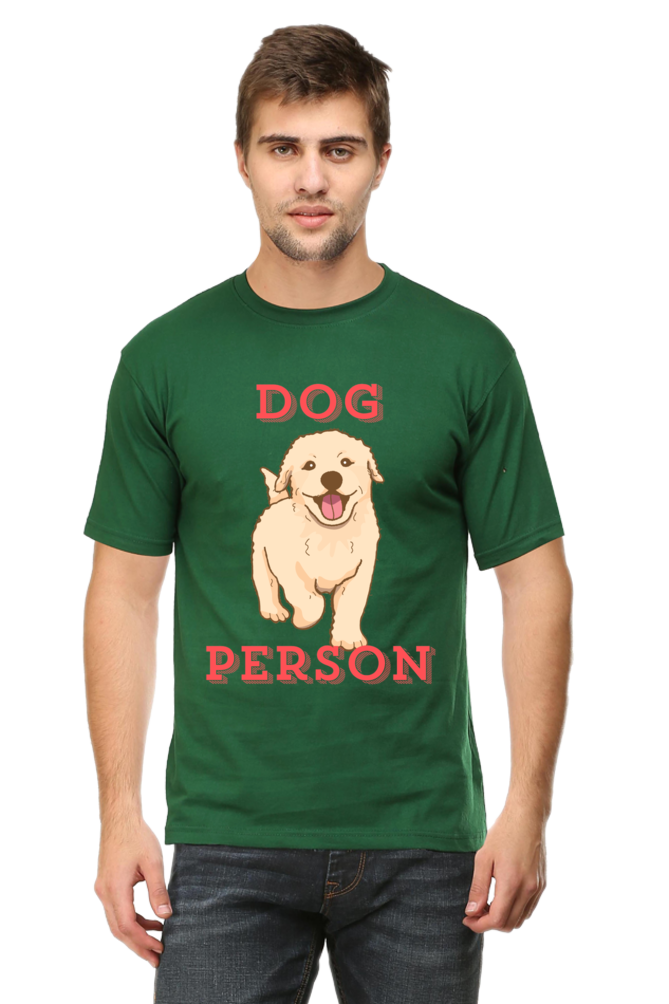 Artredis Men Cotton Printed Regular Fit T-Shirts |Dog Person| | Half Sleeves | Round Neck