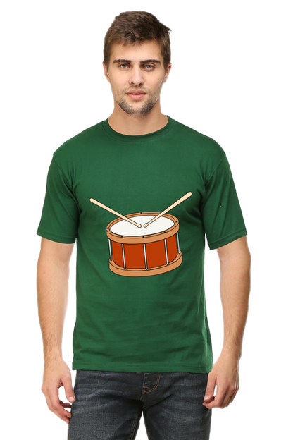 Artredis Men Cotton Printed Regular Fit T-Shirts |Drum| | Half Sleeves | Round Neck